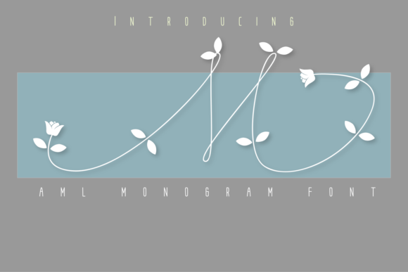 Aml Monogram: A Decorative Font for Marketers and Creators