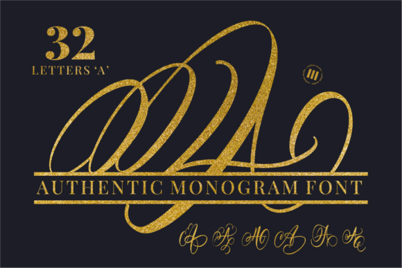 Authentic Monogram Font Review: A Bold Serif for Small Business Branding