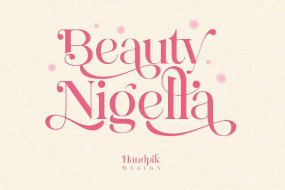 Beauty Nigella: An Elegant Serif Font for Standout Branding
