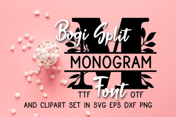 Bogi Split Monogram: A Decorative Typeface for Editorial Design