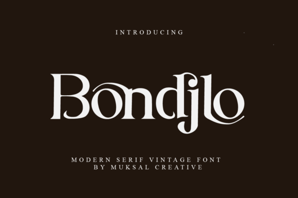 Bondjlo: The Bold Serif Font for Crafters and Sellers