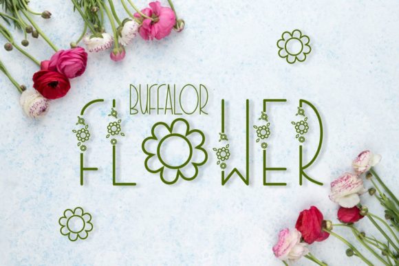 Buffalor Flower: A Decorative Font for Small Business Branding