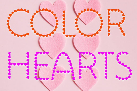 Color Hearts Color Font: A Playful Typeface for Digital Design