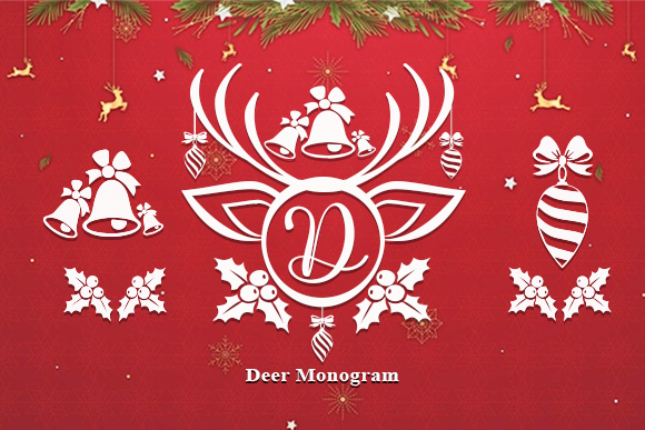Deer Monogram Review: A Decorative Font for Holiday Campaigns