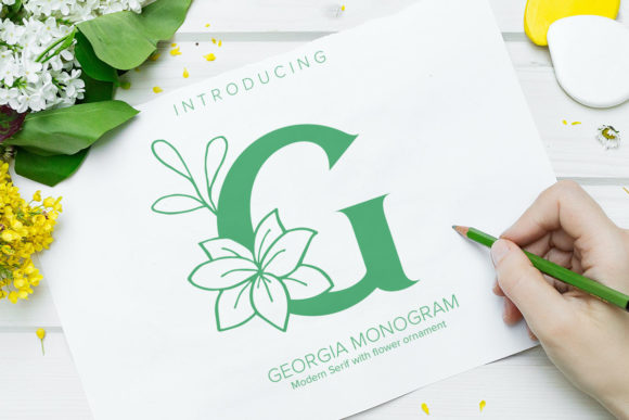 Georgia Monogram: A Decorative Font with Editorial Charm