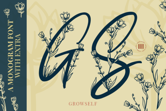 Growself Monogram: A Decorative Font for Modern Web Design