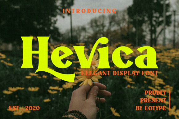 Hevica Serif Font: Bold Classic Typeface for Crafters