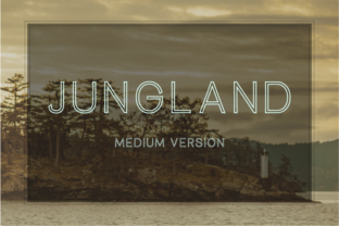 Jungland Outline Medium: A Geometric Sans Serif for Web Design