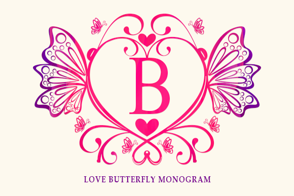 Love Butterfly Monogram: A Display Font for Polished Campaigns