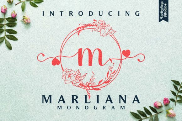 Marliana Monogram Font: Elevate Your Handmade Product Designs