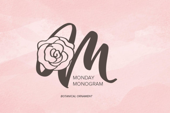 Monday Monogram: A Decorative Typeface for Brand Storytelling