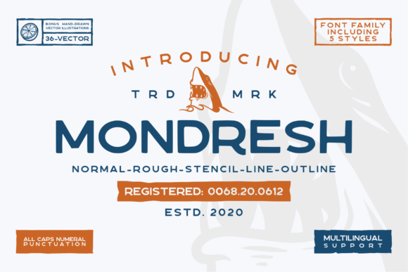 Mondresh: The Rugged Sans Serif Font Your Brand Needs