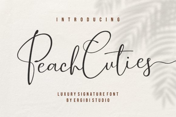 Peach Cuties: A Soft Script Font for Modern Web Design