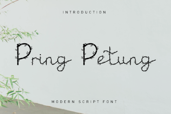 Pring Petung: A Decorative Font That Elevates Brand Storytelling