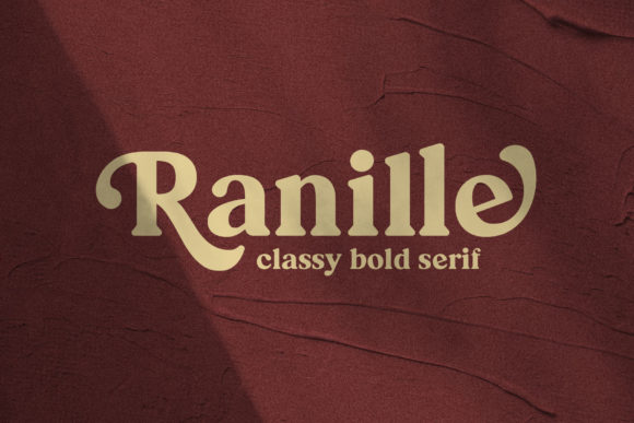 Ranille: A Modern Serif Font for Editorial Design and Publishing